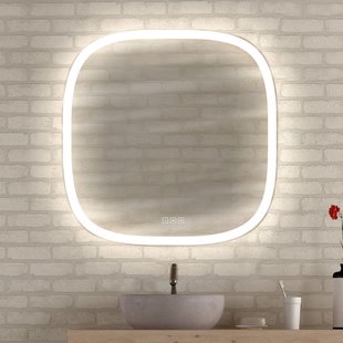 Klassieke Badkamerspiegel Carmen 2 - Rechthoekig - 90x90 Cm