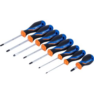 Dexter Schroevendraaierset - 8-delig - Ergonomische Handgreep