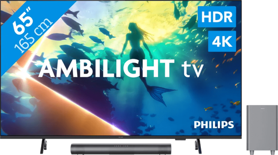 Philips Ambilight 65 PUS8000 4K (2025) + Philips TAB6100