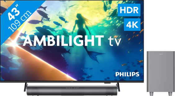Philips Ambilight 43 PUS8000 4K (2025) + Philips TAB6100