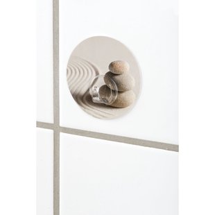 Wenko Wandhaak Static-loc Uno Zandmotief Ø8,5x2cm
