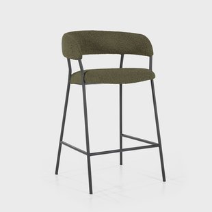 Eleonora Barkruk 'Luka' Bouclé, kleur Groen (zithoogte 68cm)