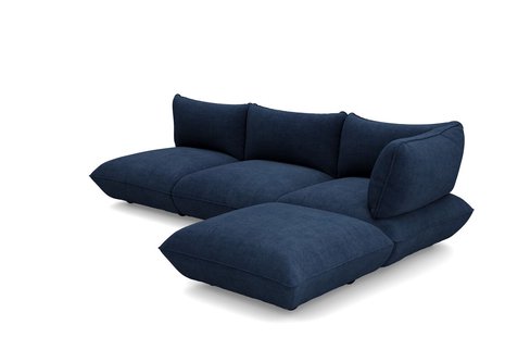 fatboy Sumo hoekbank rechts Koord Gerecycled - deep blue