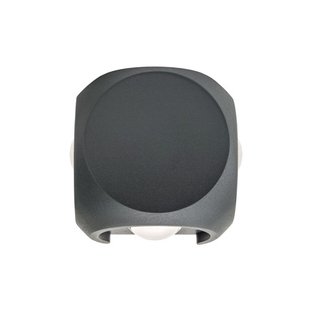 Integral LED Havana - buiten wandlamp met 4-weg - 8,16 x 5,05 x 8,16 cm - 8W LED incl. - IP54 - antraciet