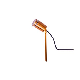 Integral LED Moroni - grondspot  op piek - 6 x 6 x 37,2 cm - 1 x GU10 - IP65 - koper