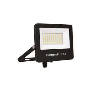 Integral LED Super Slim 2 - verstraler met bewegingssensor en afstandsbediening - 25,3 x 4,2 x 26,6 cm - 70W LED incl. - IP67 - mat zwart