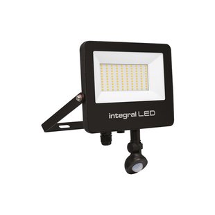 Integral LED Super Slim 2 - verstraler met bewegingssensor en afstandsbediening - 22,2 x 3,9 x 25,5 cm - 70W LED incl. - IP67 - zwart