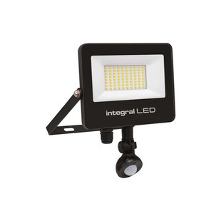 Integral LED Super Slim 2 – verstraler met bewegingssensor en Tuya Smart bediening – 22,2 x 3,9 x 22,3 cm - 50W LED incl. - IP67 - zwart