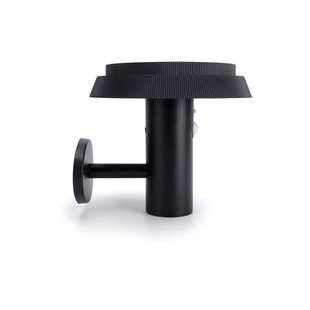 Integral LED Solar - buiten wandlamp - 20 x 18,2 x 22 cm - 6W LED incl. - IP65 - zwart