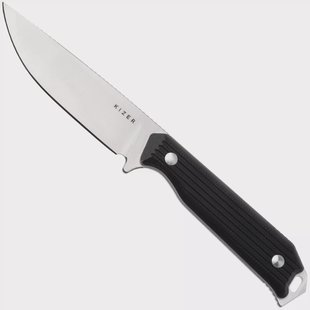 Kizer Begleiter Fix 1045MD2, Satin CPM 3V, Black G10 vaststaand mes, Azo design