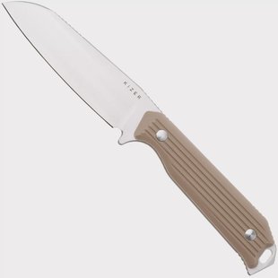 Kizer Begleiter Fix 1045MS2, Satin AEB-L, Tan G10 vaststaand mes, Azo design