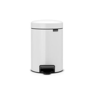 Brabantia NewIcon Pedaalemmer - 3 liter - kunststof binnenemmer - wit 112126