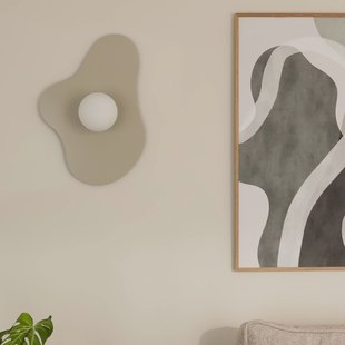 Globen Lighting wandlamp ILLUSION, beige, glas, 60 cm