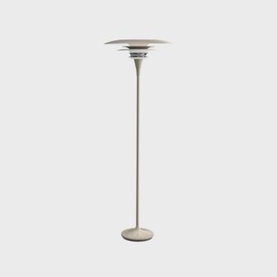 Diablo vloerlamp, hoogte 149 cm, greige, metaal, E27 Belid - Woonkamer - Designer - 1 lamp