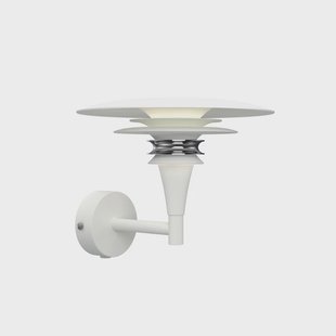 Diablo wandlamp, wit/chroom, Ø 20 cm metaal, G9 Belid - Woonkamer - Designer - 1 lamp