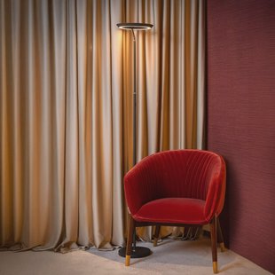 Lucide LED vloerlamp Celeste, zwart, hoogte 174 cm, metaal