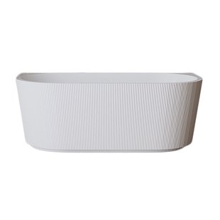 Ligbad Half Vrijstaand BWS Alivia 170x80 cm Acryl Met Waste Glans Wit