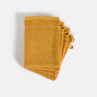 Set van 4 washandjes in bouclette badstof, Zavara