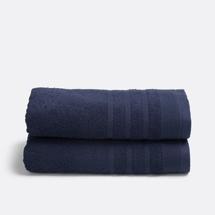 Set van 2 handdoeken in badstof 600 g/m2, Zavara