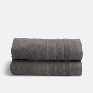 Set van 2 handdoeken in badstof 600 g/m2, Zavara