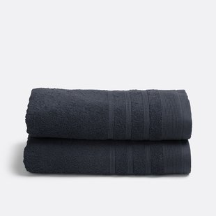 Set van 2 handdoeken in badstof 600 g/m2, Zavara