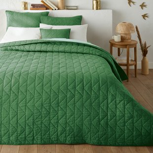 Gematelasseerde beddensprei in katoen Zig Zag Scenario