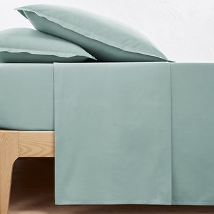 Effen plat laken in perkalkatoen Scenario