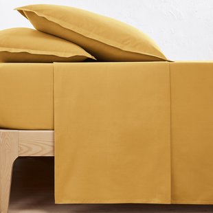 Effen plat laken in perkalkatoen Scenario