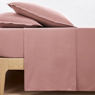 Effen plat laken in perkalkatoen Scenario