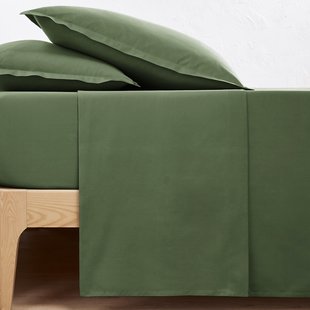 Effen plat laken in perkalkatoen Scenario