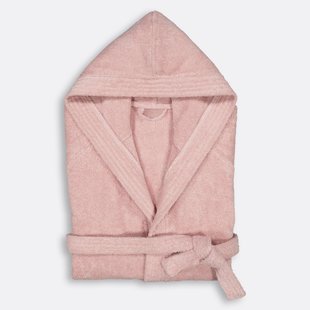 Badjas met kap in bouclette badstof 450 g/m2, Haxel