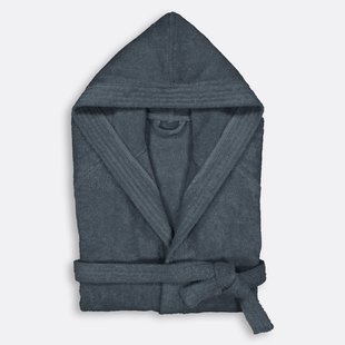 Badjas met kap in bouclette badstof 450 g/m2, Haxel