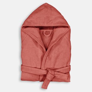 Badjas met kap in fluwelen badstof 450 g/m2, Trizie