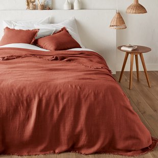 Beddensprei in gewassen linnen, Linange