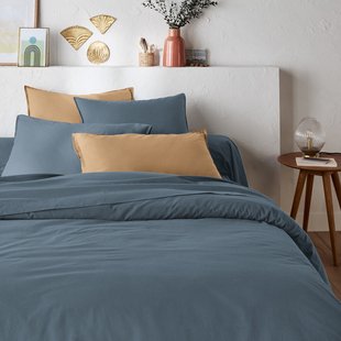 Effen dekbedovertrek in gewassen katoen, Scenario