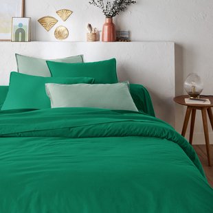 Effen dekbedovertrek in gewassen katoen, Scenario