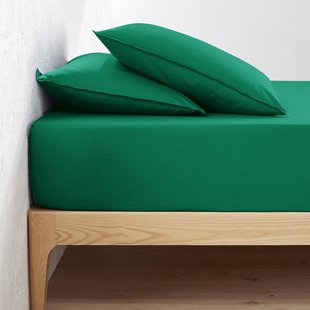 Effen hoeslaken in gewassen katoen, omslag 30 cm, Scenario