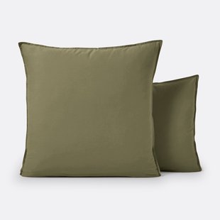 Effen kussensloop in gewassen katoen, Scenario