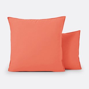 Effen kussensloop in gewassen katoen, Scenario