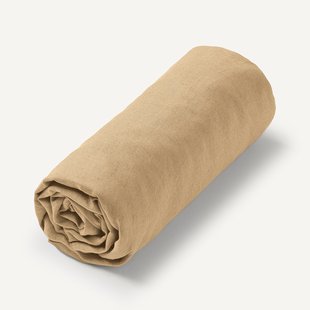 Hoeslaken in gewassen linnen, Elina voor dikke matras