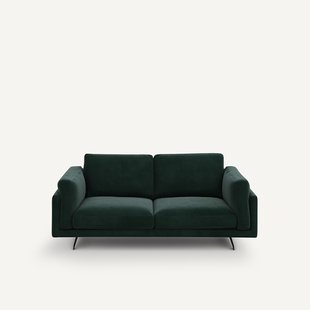 Bank in fluweel, 2-zit, César