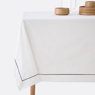 Tafelkleed in gewassen linnen/katoen Métis Bourdon