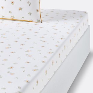 Hoeslaken in gewassen katoen, Paquita