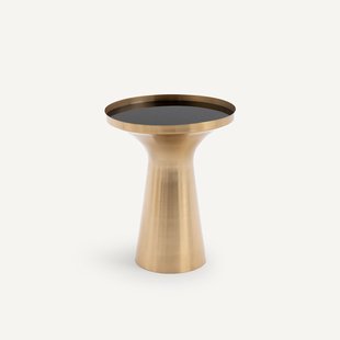 Bijzettafel in messing Kumar