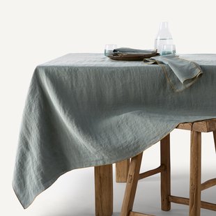 Tafelkleed in gewassen hennep, Helmati