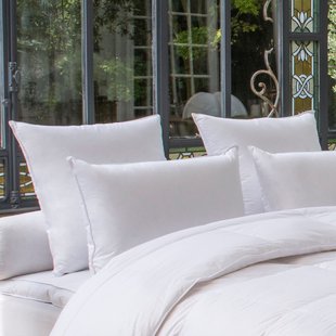 Hoofdkussen 90% ganzendons, anti-mijt behandeling