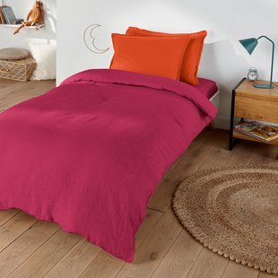 Dekbedovertrek in gewassen linnen, Linot