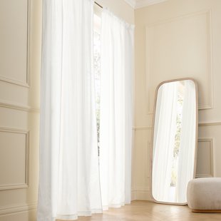 Gordijn van gewassen Linnen met ruflette-afwerking, Private