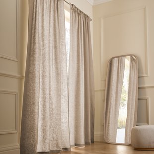 Gordijn van gewassen Linnen met ruflette-afwerking, Private