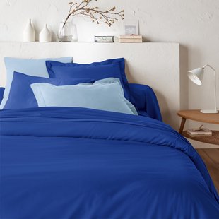 Dekbedovertrek met rits in effen katoen, Scénario